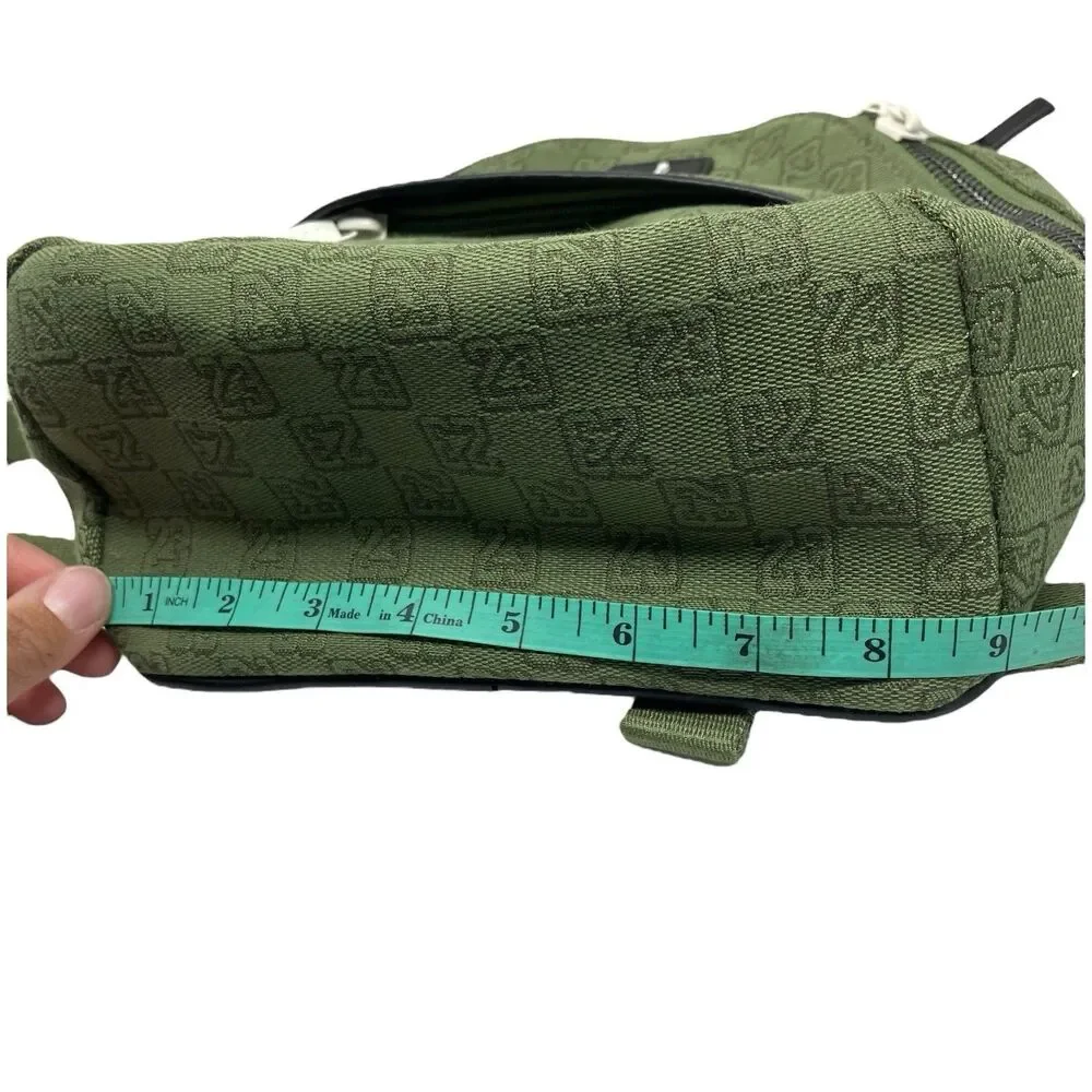 Jordan Backpack Womens‎ Green Mini Nike Monogram Logo Jacquard School 8L 7A0761